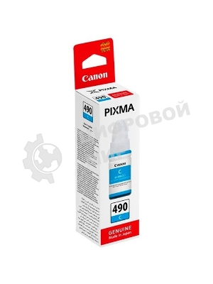 Чернила Canon GI-490C 0664C001 голубой (70 мл) для Canon Pixma G1400/2400/3400