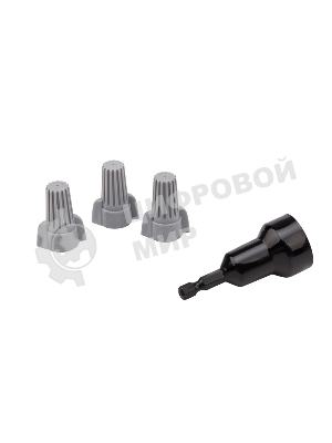 Соединительный изолирующий зажим с лепестками Rexant СИЗ-15 ø 14,9 мм (4-16 мм²), серый (10 шт./уп.)