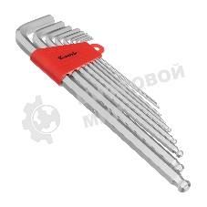 Набор имбусовых ключей Matrix HEX 9 шт экстра-длинный с шаром