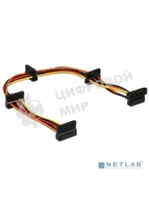 Кабель Cablexpert Кабеля питания SATA, 4x15pin(M)/15pin(F), 40 см (CC-SATAMF-03)