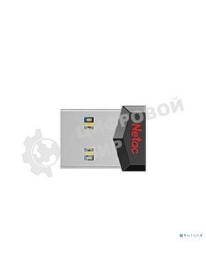 Флешка USB Netac UM81 (NT03UM81N-064G-20BK), 64Gb, USB 2.0, R/W 30/10, черный/красный