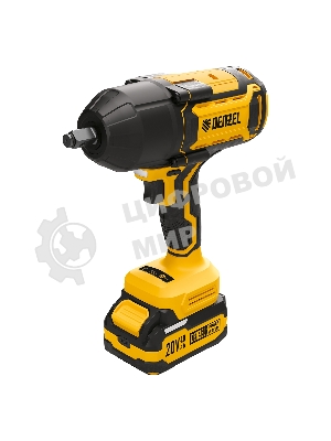 Гайковерт Denzel ударный аккумуляторный бесщет. CIWH-BL-20-1000, Li-Ion, 20 В