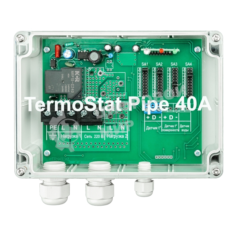 Терморегулятор Rexant TermoStat Pipe 40A IP65