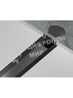 Алюминиевый профиль Ambrella light GP1001BK черный 2000*21.5*6.8