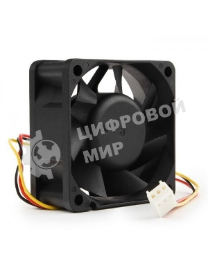 Вентилятор для корпуса Gembird D6025SM-3 черный, 60 мм, 4000 об/мин, 25 дБ, 3 pin