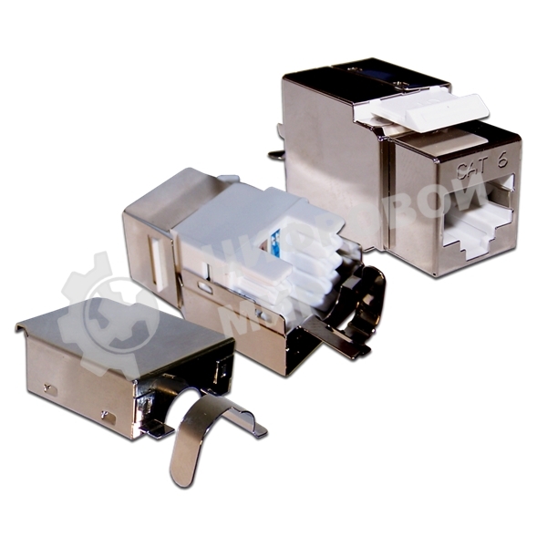 Модуль Keystone, RJ45, кат.6, STP, 180 градусов