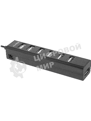 USB-концентратор Defender Quadro Swift, USB 2.0, USB 7 портов, USB