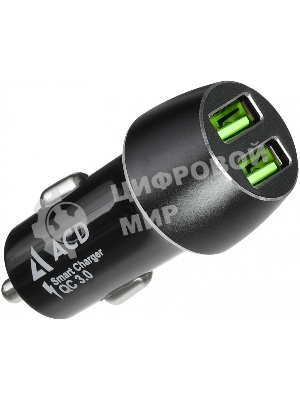 Автомобильное ЗУ ACD 36Вт, 2xUSB QC, 3.6~12В/3А RTL