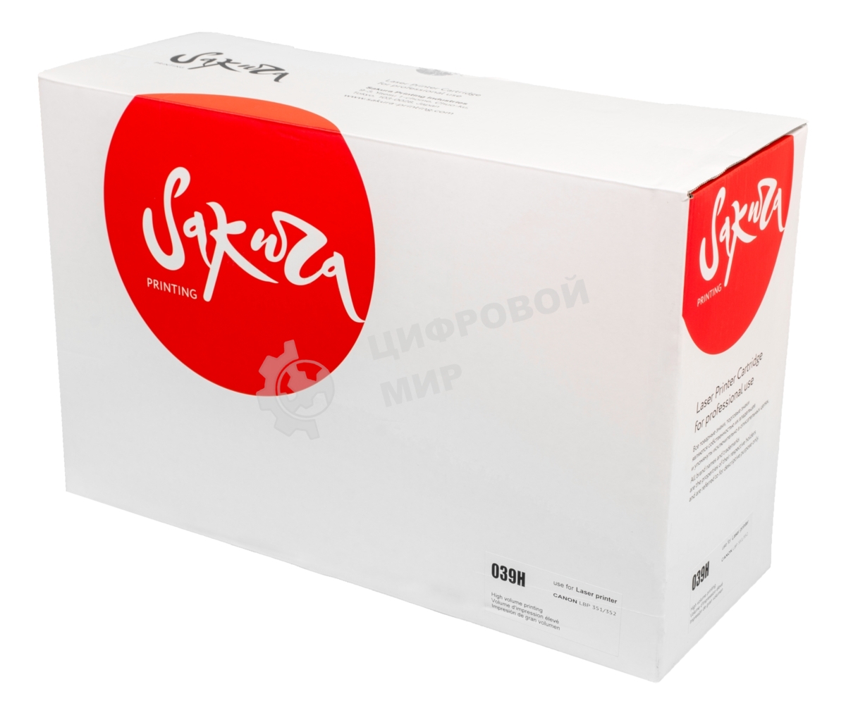 Картридж лазерный Sakura CRG039H для Canon i-SENSYS LBP351/LBP352, черный, 25000к.