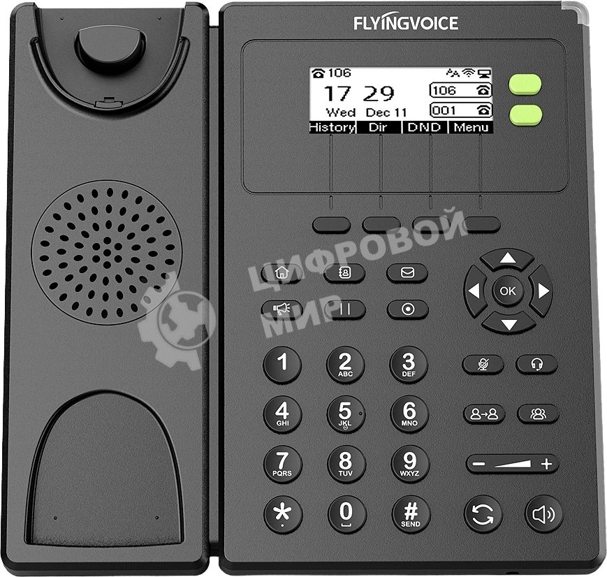 Телефон IP Flyingvoice FIP-10 черный