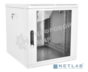 Шкаф телеком. настенный разборный 15U (600х650), съемные стенки, дверь стекло (ШРН-M-15.650)