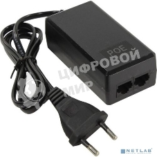 ORIENT SAP-C48POE 1A, PoE инжектор питания 48 Вт, AC 100-240V/ DC 48V, 1.0A, вход: RJ45 LAN 10/100, выход: RJ45 PoE тип B (4/5+,7/8-), совместим с оборудованием PoE IEEE 802.3af, (30672)