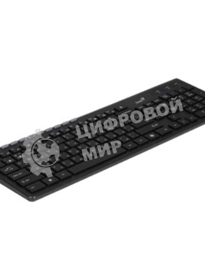 Клавиатура Genius Slimstar 7250BT гибридная, Bluetooth, радиоканал, сосновое дерево/чёрный