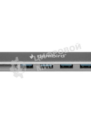 USB-концентратор Gembird UHB-C474, USB Type-C, 4хUSB, USB Type-C