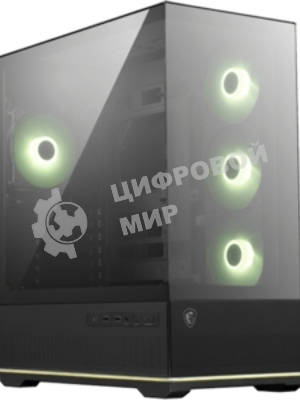 Компьютерный корпус MSI MAG Pano 110R PZ черный без БП ATX 6x120мм 7x140мм 2xUSB 3.0 1xUSB3.1 audio AirDuct bott PSU