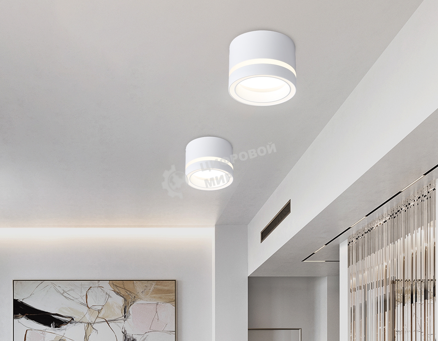 Светильник Ambrella light TN5245 WH белый GX53 max 12W D85*62