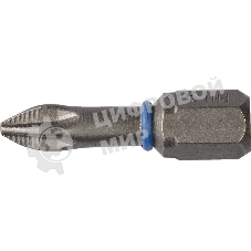 Бита ЗУБР ЭКСПЕРТ 26011-1-25-2  торсион кованая обточ.CrMo C 1/4'' PH1 25мм 2шт
