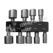 Набор головок FIT 57915набор усиленных головок crv 9 шт (5 - 13 мм)