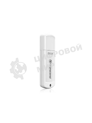 Флешка USB Transcend JetFlash 370 (TS64GJF370), 64Gb, USB 2.0, R/W 25/10, белый