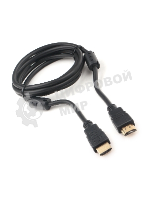 Кабель HDMI Cablexpert CCF2-HDMI4-6, 19M/19M, v2.0, медь, позол.разъемы, экран, 2 фер.кольца, 1,8м, черный, пакет