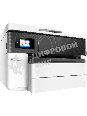 МФУ струйное HP OfficeJet Pro 7740 (G5J38A) Wide Format AiO цветной струйный принтер/копир/сканер/факс, А3, 22/18 стр/мин, ADF, дуплекс, USB, Ethernet, WiFi, белый/черный