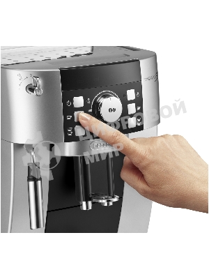 Кофемашина автоматическая DeLonghi ECAM 21.117.SB серебристый/черный, исп. кофе - зерновой/молотый, 1.8 л, 1450 Вт, 15 бар