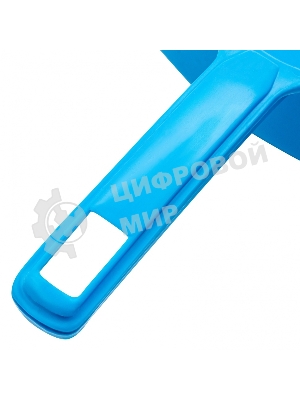 Набор Palisad Home: совок с кромкой 330x225 мм и щетка-сметка 285 мм, голубой