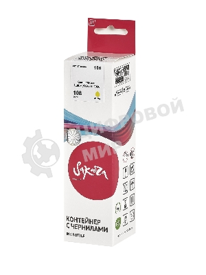 Контейнер с чернилами Sakura C13T09C44A (108 Y) для Epson, желтый, 70 мл.