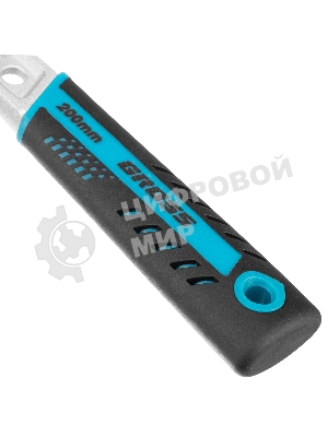 Ключ разводной Gross 15561 200 мм, CrV, двухкомпонентная ручка
