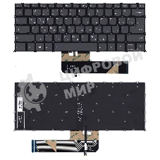 Клавиатура для ноутбука Lenovo Flex 5-14 серая с подсветкой