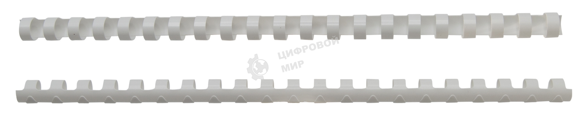 Пружины для переплета пластиковые Silwerhof d=12мм 56-80 лист A4 белый (100 шт) (1373587)