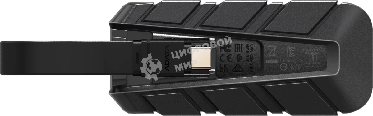 Внешний SSD ADATA SC740, 500 Gb, USB 3.2 Gen 2 Type-C, R/W 1050/1000, синий