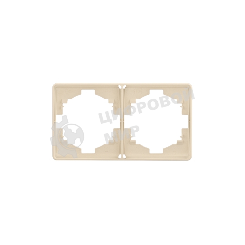 Рамка KRANZ ROUND 2-постовая шелк