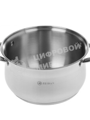 Кастрюля Zeidan Z-50238 3,0 л со стекл. крышкой 3,0 л (O18х11.5 см), нерж.сталь, внутренняя -зеркальная полировка, снаружи - комбинированная полировка, шкала литража, 5-ти слойное капсулир. дно, подарочная упаковка с пластиковой ручкой.