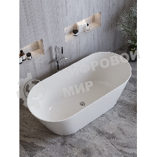 Ванна отдельностоящая акриловая BAU Flow 1500x750 белая