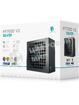 Блок питания Deepcool ATX 750W PF750D V2 80+ silver (20+4pin) APFC 120mm fan 3xSATA RTL