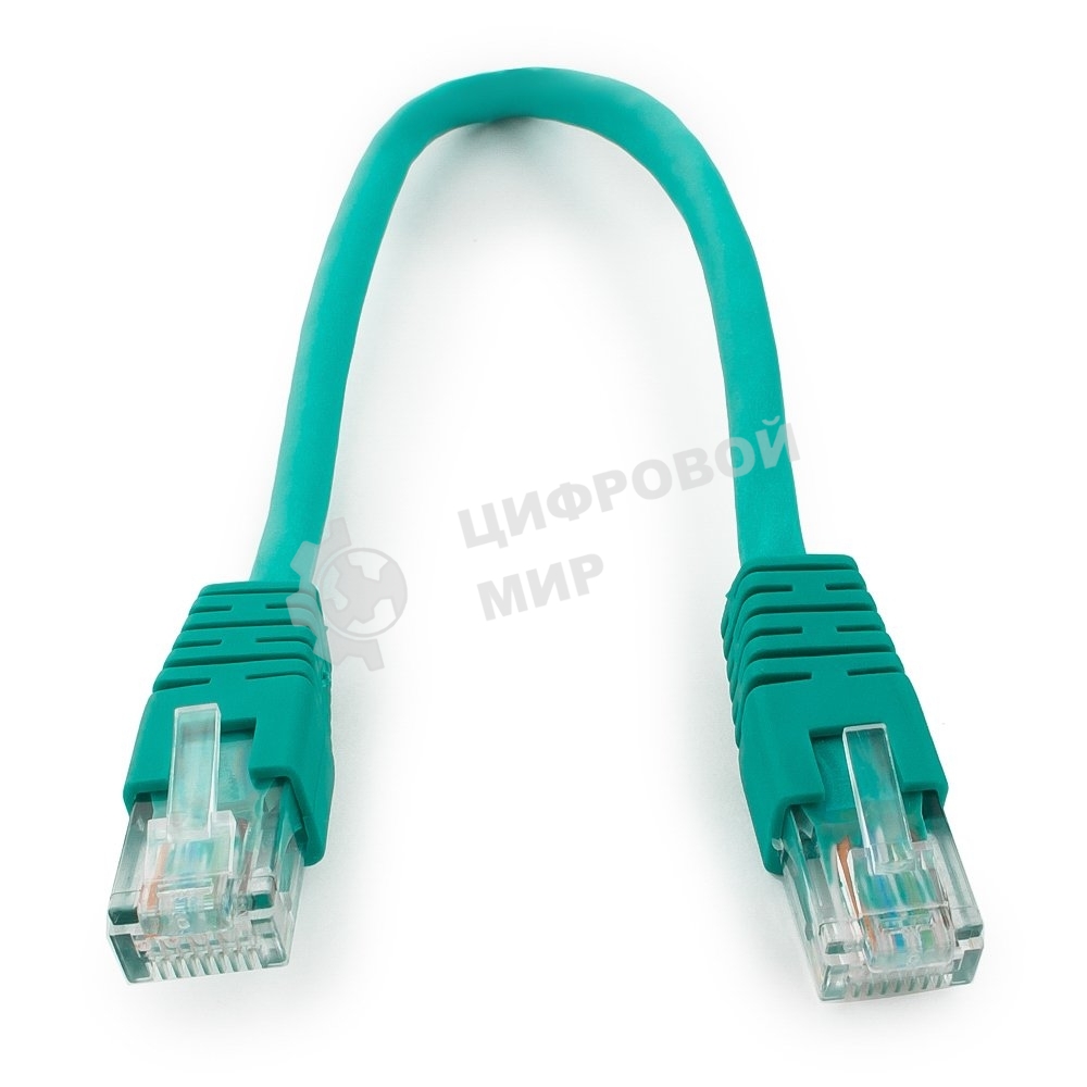 Патч-корд UTP Cablexpertcat.6, 0.25м, литой, многожильный, зеленый