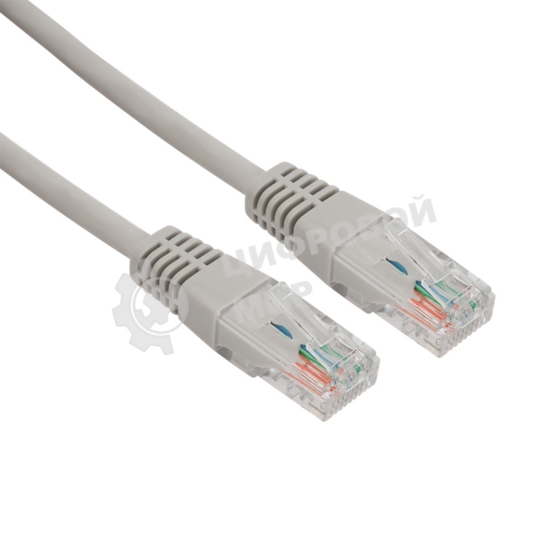 Пaтч-корд U/UTP Rexant, cat.5e, RJ45-RJ45, неэкранированный, LSZH серый, 1,5м