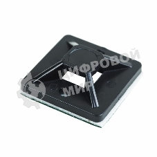 Площадка самоклеящаяся Rexant 20х20 мм, черная, упаковка 100 шт.