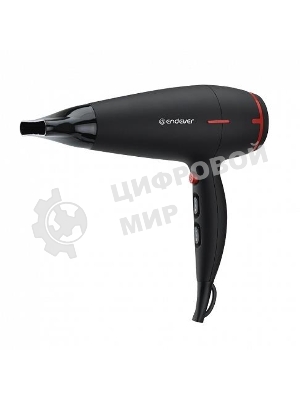 Фен Endever Aurora-472 черный, 2400 Вт, ионизация