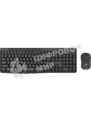 Комплект клавиатура+мышь Logitech MK295 беспроводной, USB, чёрный
