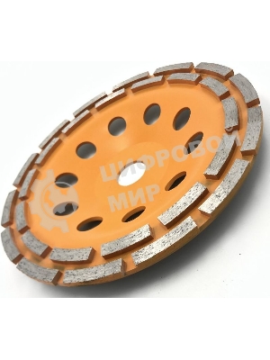 Чашка алмазная зачистная 230мм двухрядная Вихрь 73/10/3/8