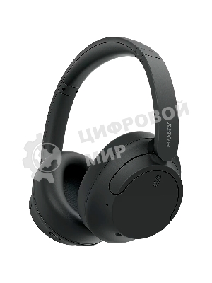 Беспроводные/проводные наушники SONY WH-CH720N черный, полноразмерные, Bluetooth + проводной, активное шумоподавление, до 50 ч