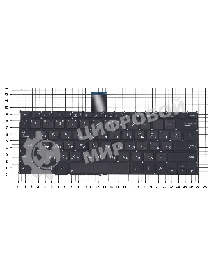 Клавиатура для ноутбука Asus F200CA F200LA F200MA X200 черная, без рамки, плоский Enter