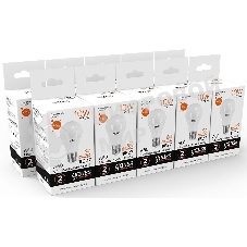 Лампа светодиодная Gauss Elementary 10Вт цок.:E27 груша 220B 4100K св.свеч.белый.нейт. A60 (упак.:10шт)