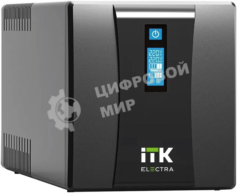 Источник бесперебойного питания Line-interactive 1,5кВА/900Вт, фаза 1/1, LCD дисплей, с АКБ 2х9AH, USB, Schuko