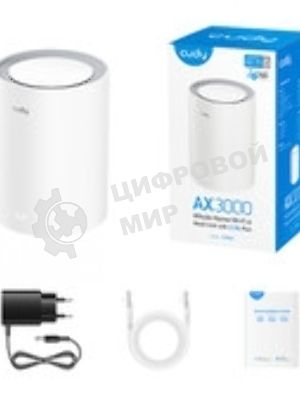 Бесшовный Mesh роутер Cudy M3000(2-PACK) AX3000 10/100/1000/2500BASE-T, белый (упак.:2шт)
