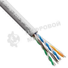 Кабель ExeGate Special UTP4-C5e-CU-S25-IN-PVC-GY-305 UTP 4 пары кат.5e медь, 0.43мм (25AWG), 305м, серый, PVC