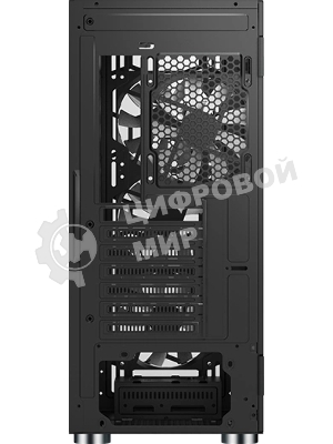 Компьютерный корпус Montech X3 GLASS, без БП, ATX 6x120мм 2xUSB 3.0 1xUSB3.1 audio bott PSU, черный