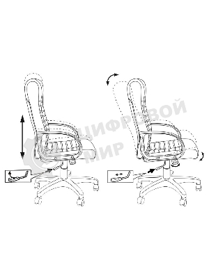 Кресло Бюрократ KB-10LITE/BLACK черный, экокожа